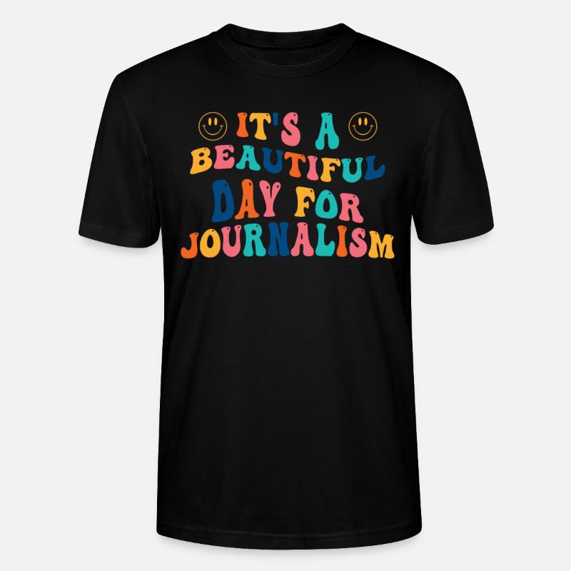 Journalistin Journalismus Geschenk - Stanley/Stella Unisex Bio-T-Shirt CRAFTER - Schwarz