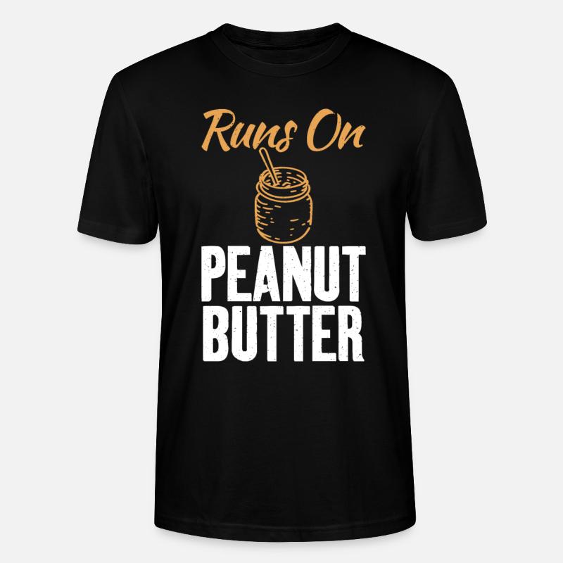 Peanut Butter Lover Gift - Stanley/Stella CRAFTER Unisex Organic T-Shirt - black