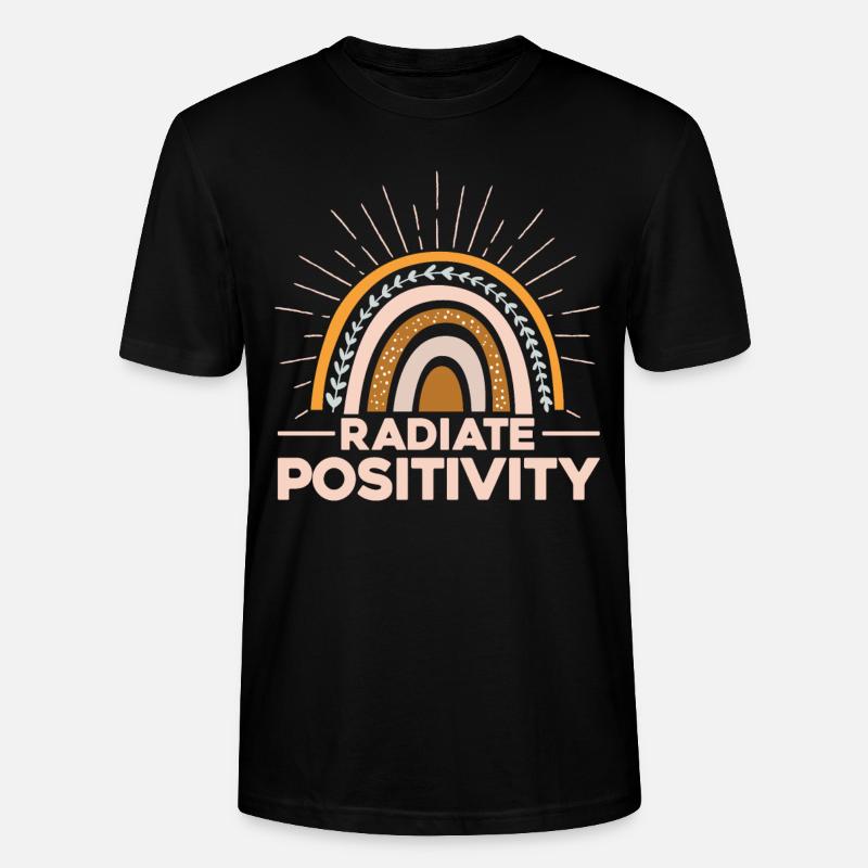 Radiate Positivity - Stanley/Stella Unisex Bio-T-Shirt CRAFTER - Schwarz