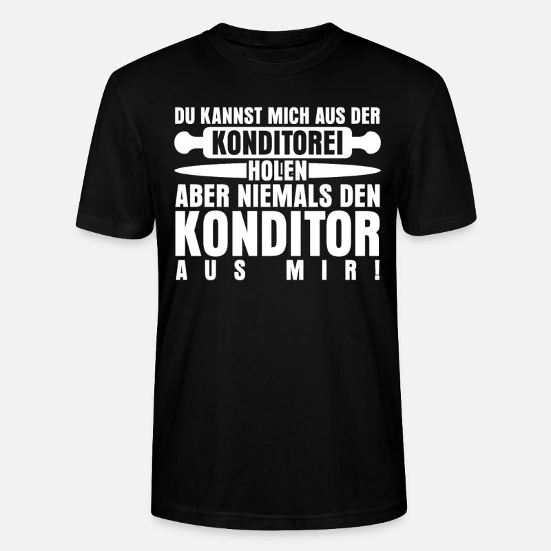 Konditor Backen Konditorei - Stanley/Stella Unisex Bio-T-Shirt CRAFTER - Schwarz