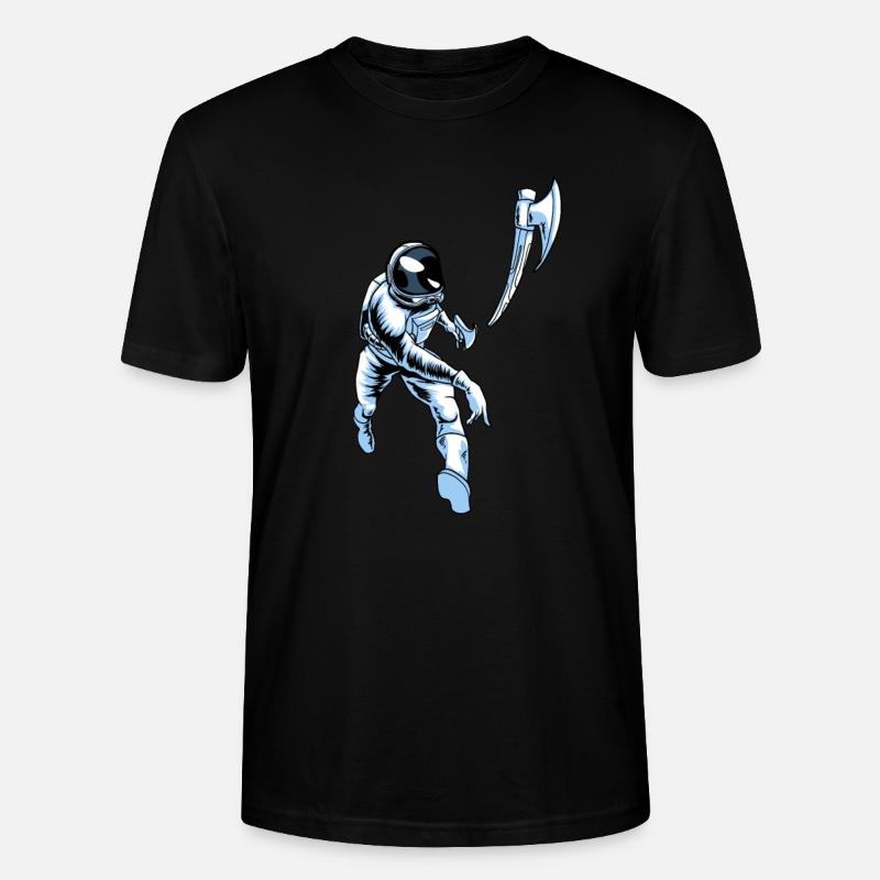 Axtwerfen Axtwerfer Astronaut - Stanley/Stella Unisex Bio-T-Shirt CRAFTER - Schwarz