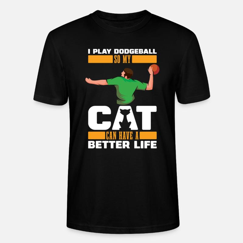 Chat de ballon chasseur - T-shirt bio CRAFTER Stanley Stella Unisexe - noir