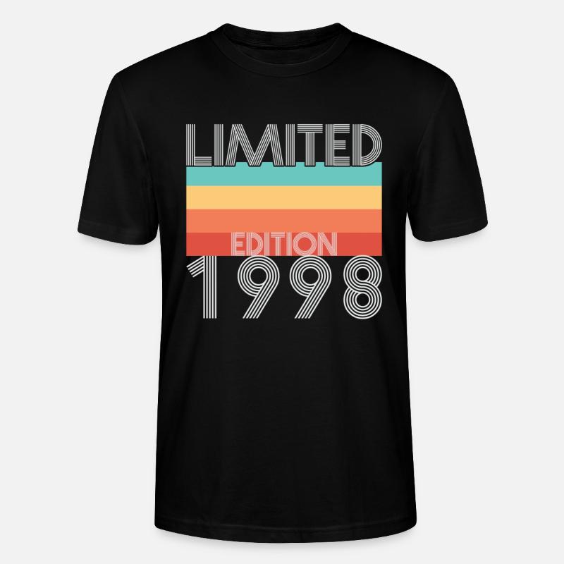 Edition Limitée Rétro 1998 - T-shirt bio CRAFTER Stanley Stella Unisexe - noir