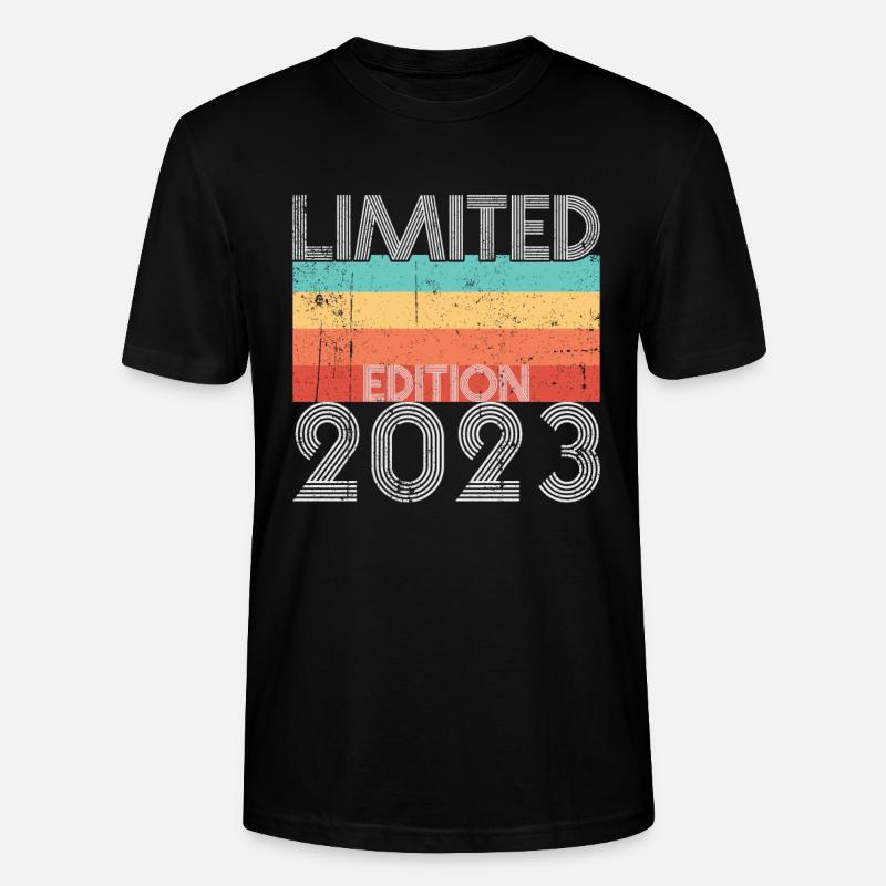 Édition Limitée Rétro 2023 - T-shirt bio CRAFTER Stanley Stella Unisexe - noir