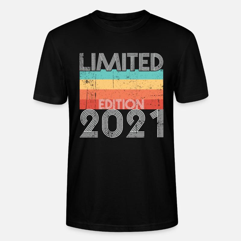 Édition Limitée Rétro 2021 - T-shirt bio CRAFTER Stanley Stella Unisexe - noir