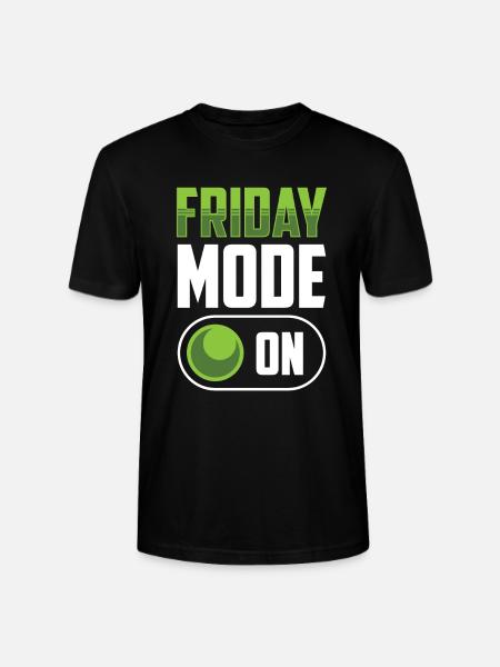 Friday Mode A Finally Friday Sarcastic - Stanley/Stella CRAFTER Unisex Organic T-Shirt - black