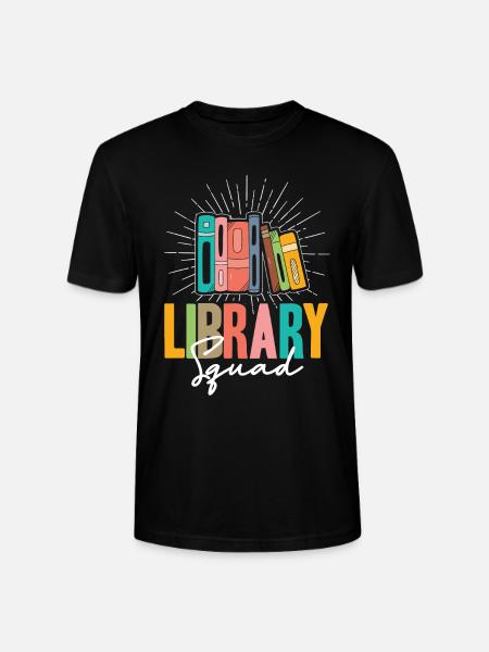 Library Squad - Stanley/Stella CRAFTER Unisex Organic T-Shirt - black