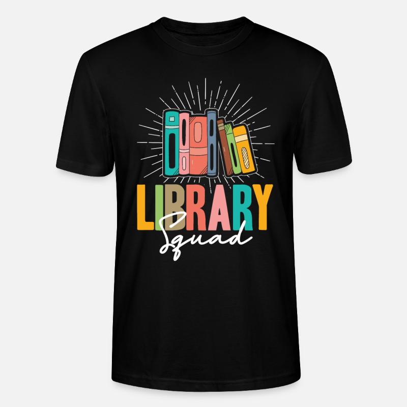 Escouade de la bibliothèque - T-shirt bio CRAFTER Stanley Stella Unisexe - noir
