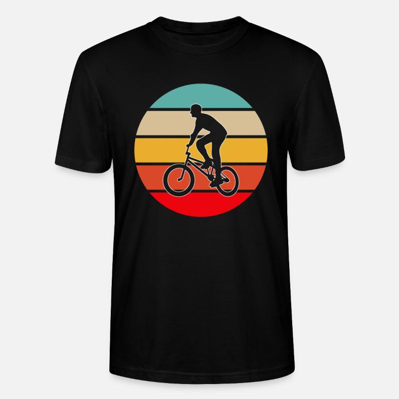 BMX rétro - T-shirt bio CRAFTER Stanley Stella Unisexe - noir