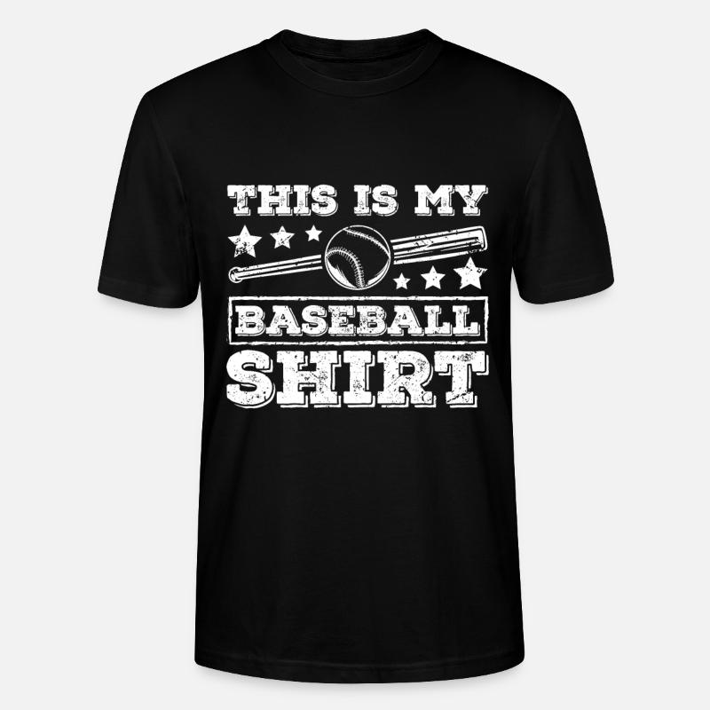 This is my baseball - Stanley/Stella Unisex Bio-T-Shirt CRAFTER - Schwarz