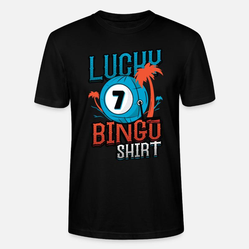 Glücks-bingo - Stanley/Stella Unisex Bio-T-Shirt CRAFTER - Schwarz