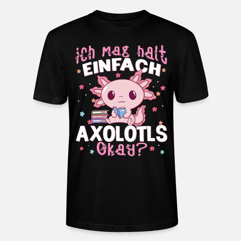 Axolotl - Stanley/Stella Unisex Bio-T-Shirt CRAFTER - Schwarz