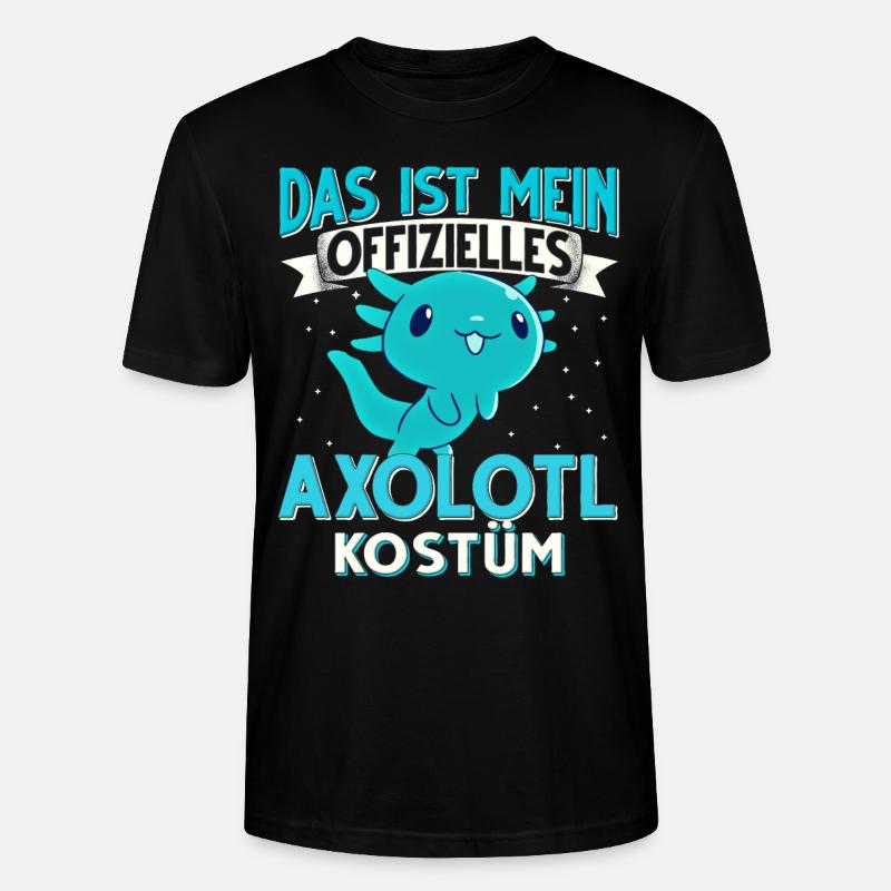 Axolotl - Stanley/Stella Unisex Bio-T-Shirt CRAFTER - Schwarz