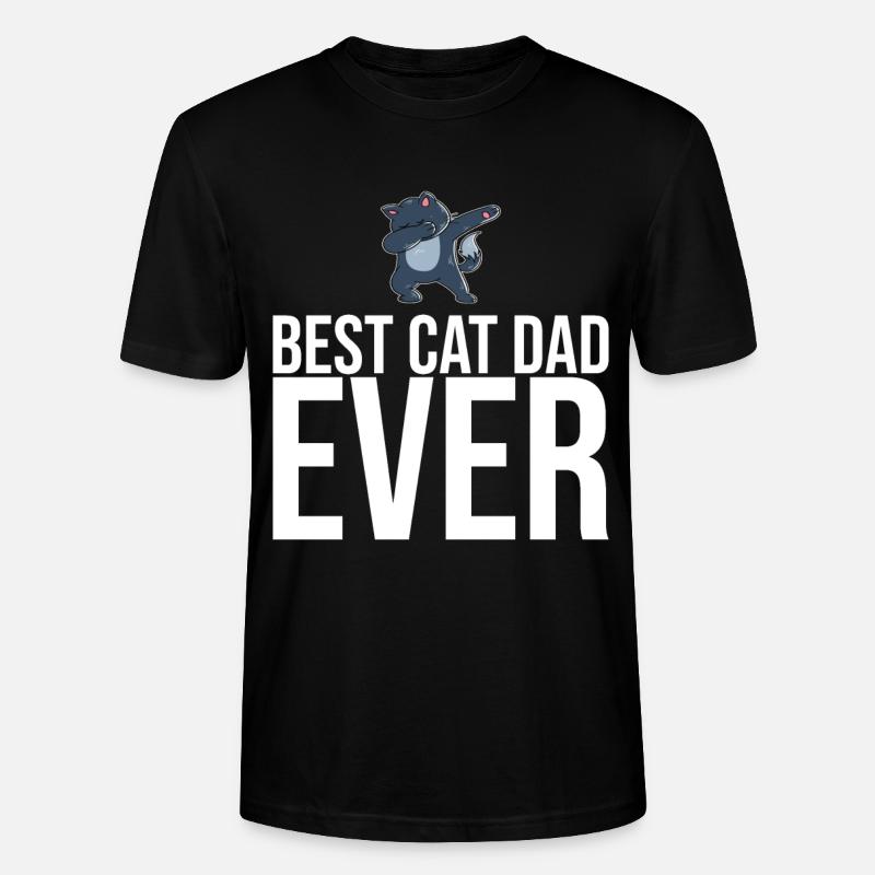 Dabbing Cat Funny Cat - T-shirt bio CRAFTER Stanley Stella Unisexe - noir