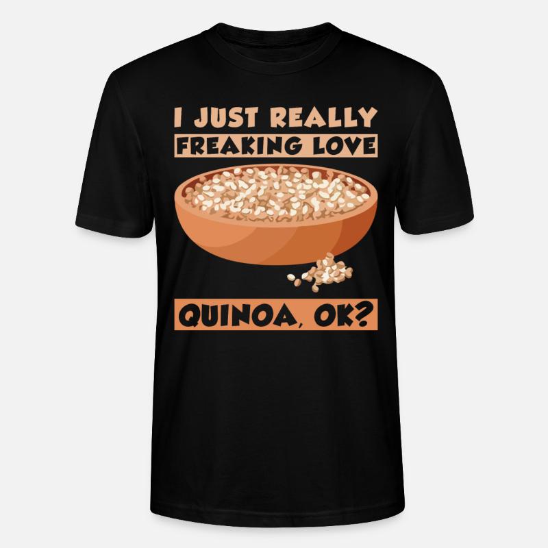 Quinoa Spruch - Stanley/Stella Unisex Bio-T-Shirt CRAFTER - Schwarz