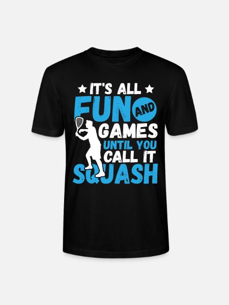 Racket Tennis Badminton Squash - Stanley/Stella Unisex Bio-T-Shirt CRAFTER - Schwarz