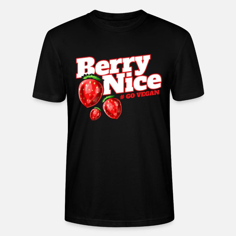 Je suis Berry Nice parce que je suis végétarien - Go - T-shirt bio CRAFTER Stanley Stella Unisexe - noir