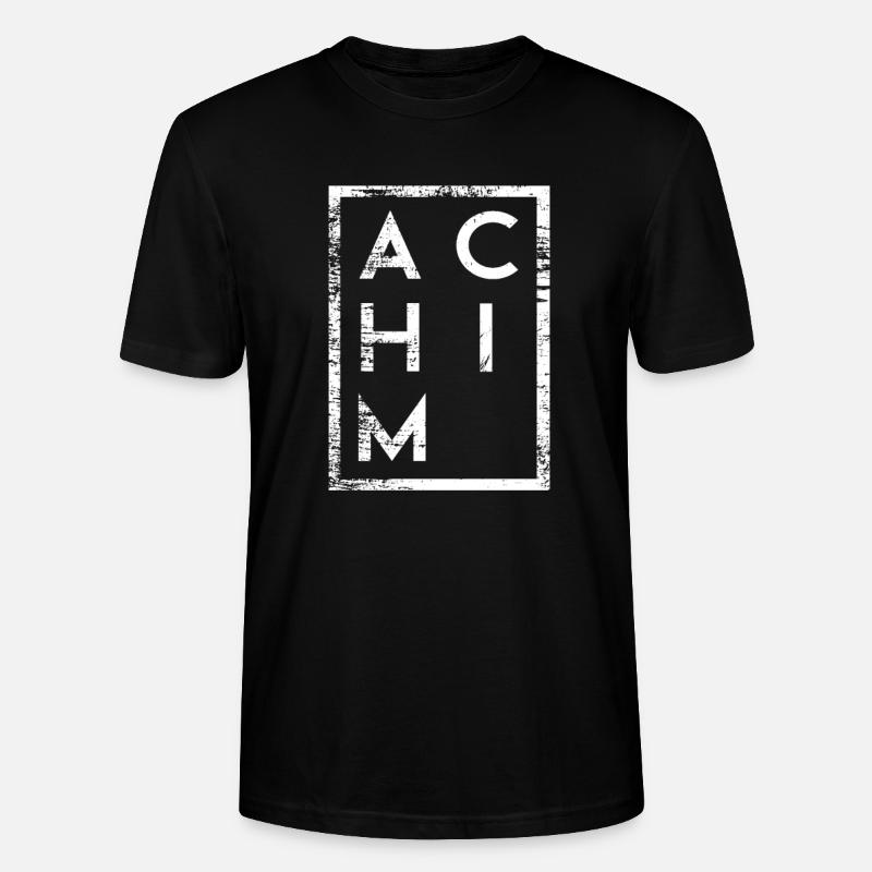 Achim Minimalismus - Stanley/Stella Unisex Bio-T-Shirt CRAFTER - Schwarz