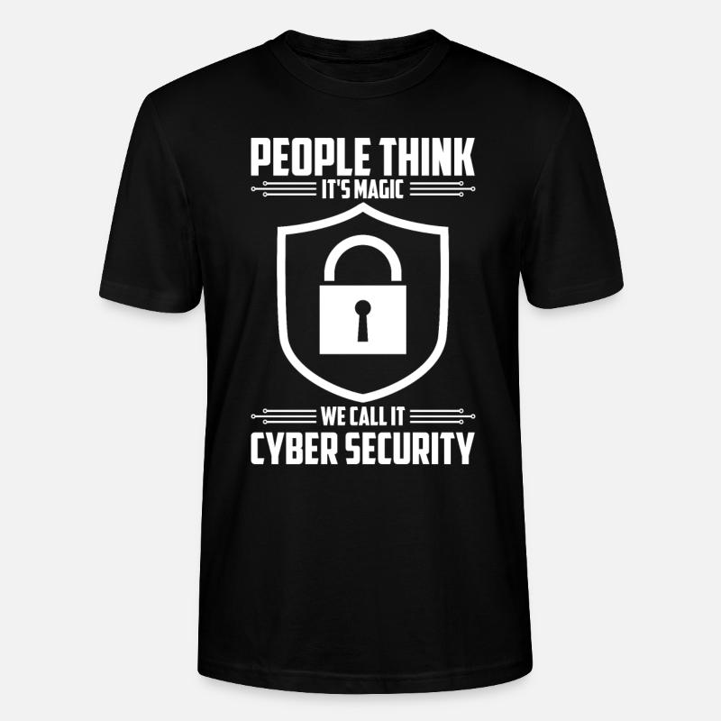 Cybersecurity Computer Security Cybersecurity - Stanley/Stella CRAFTER Unisex Organic T-Shirt - black
