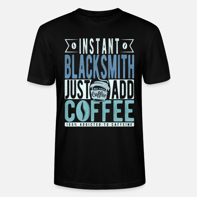 Dicton de café Buchalter - T-shirt bio CRAFTER Stanley Stella Unisexe - noir