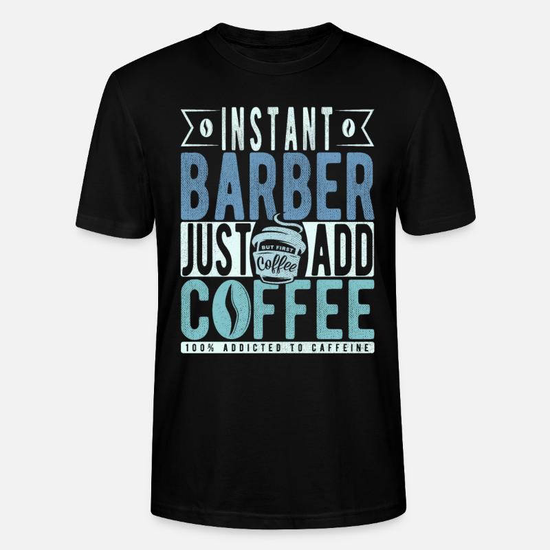 Dicton de café Buchalter - T-shirt bio CRAFTER Stanley Stella Unisexe - noir