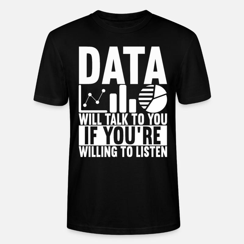Data Scientist Data Analyst - Stanley/Stella CRAFTER Unisex Organic T-Shirt - black
