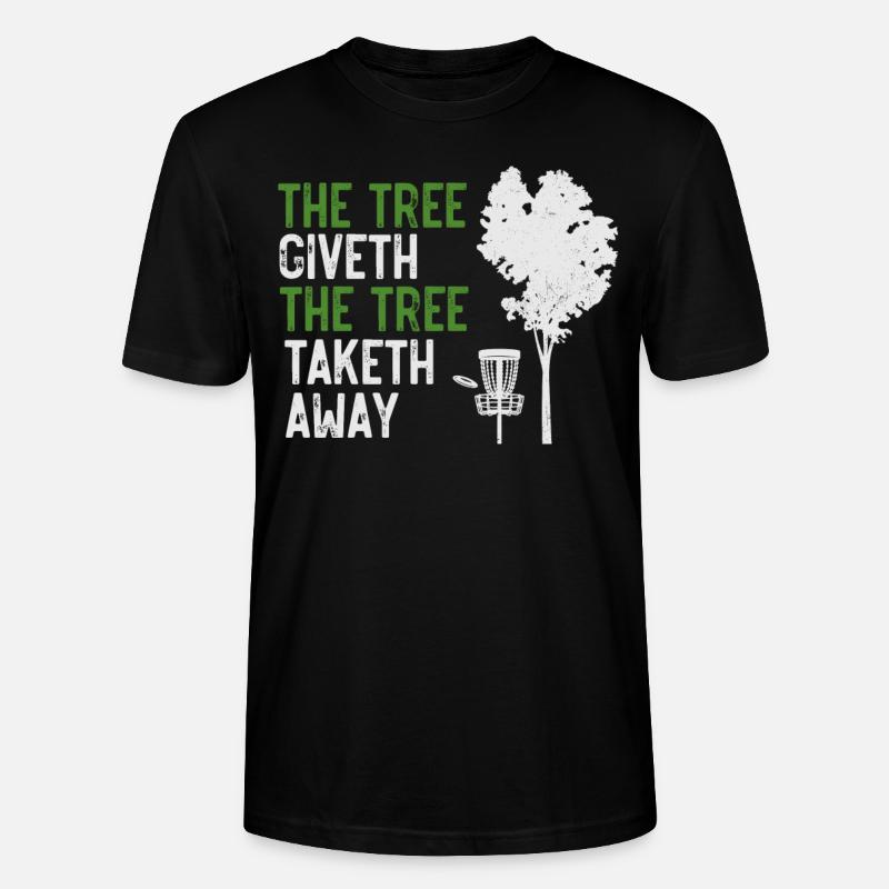 Disc golf, disc golf tree - Stanley/Stella CRAFTER Unisex Organic T-Shirt - black