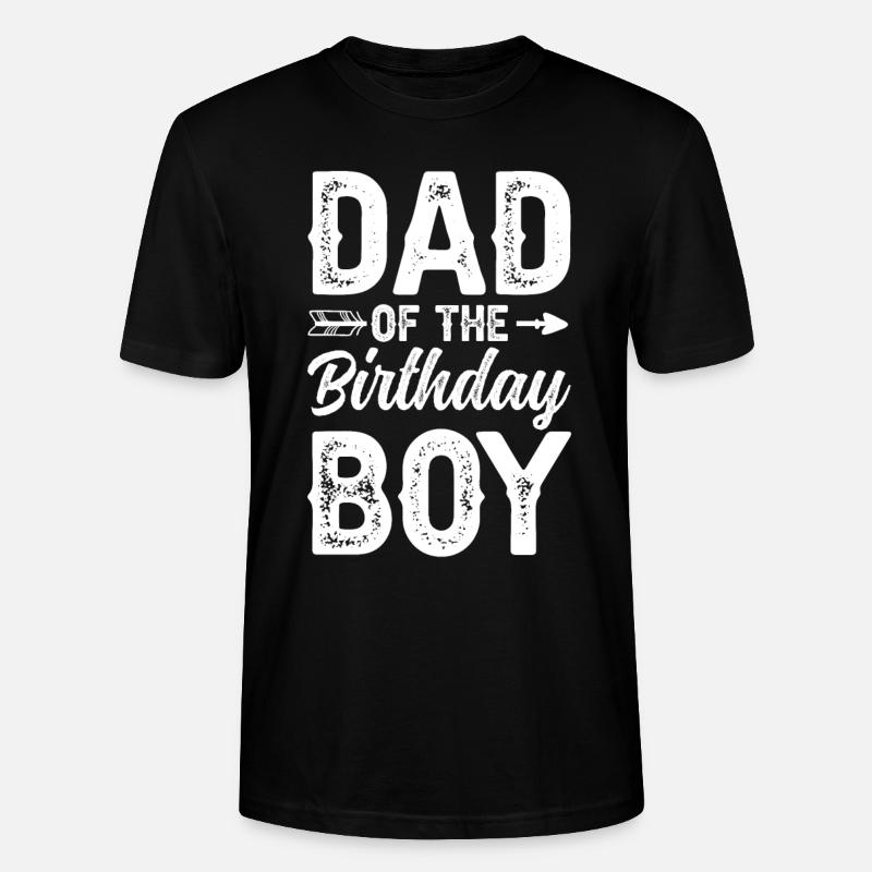 Papa du garçon d’anniversaire - T-shirt bio CRAFTER Stanley Stella Unisexe - noir