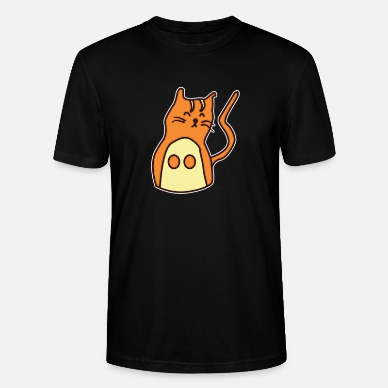 Chat dessiné à la main - T-shirt bio CRAFTER Stanley Stella Unisexe - noir