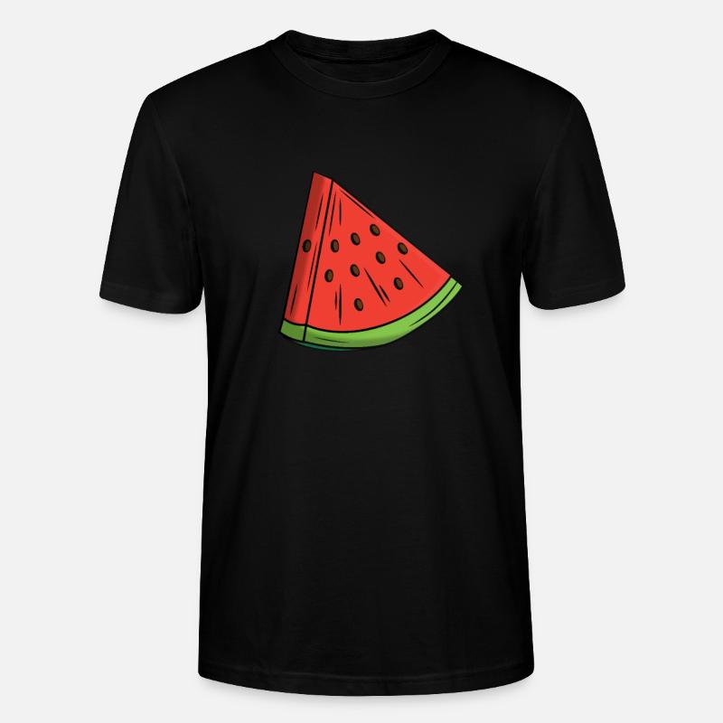 Melone Melonenscheibe - Stanley/Stella Unisex Bio-T-Shirt CRAFTER - Schwarz