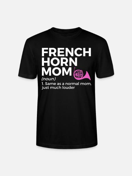 French horn musicians - Stanley/Stella CRAFTER Unisex Organic T-Shirt - black