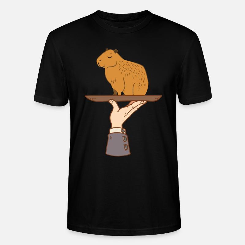 Capybara - Stanley/Stella Unisex Bio-T-Shirt CRAFTER - Schwarz