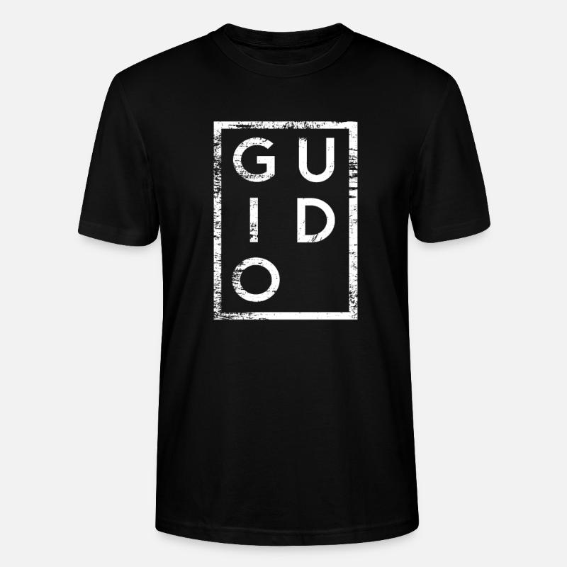 Guido Minimalisme - T-shirt bio CRAFTER Stanley Stella Unisexe - noir