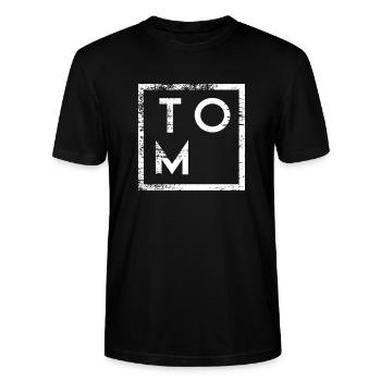 Tom Minimalisme - T-shirt bio CRAFTER Stanley Stella Unisexe - noir - Devant - Alina (178cm) & Michal (187cm)