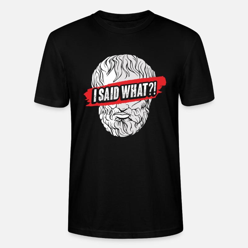 Philosophie de Socrate - T-shirt bio CRAFTER Stanley Stella Unisexe - noir