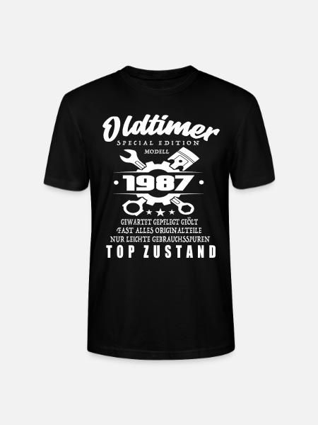 Oldtimer Special Edition Modell 1987 - Stanley/Stella Unisex Bio-T-Shirt CRAFTER - Schwarz