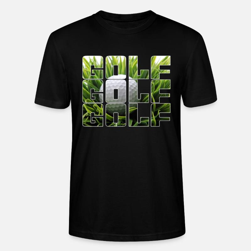 Golf - Stanley/Stella Unisex Bio-T-Shirt CRAFTER - Schwarz