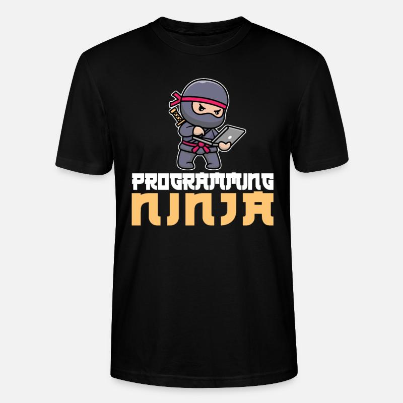 Entwickler Coder Programmierer Ninja - Stanley/Stella Unisex Bio-T-Shirt CRAFTER - Schwarz