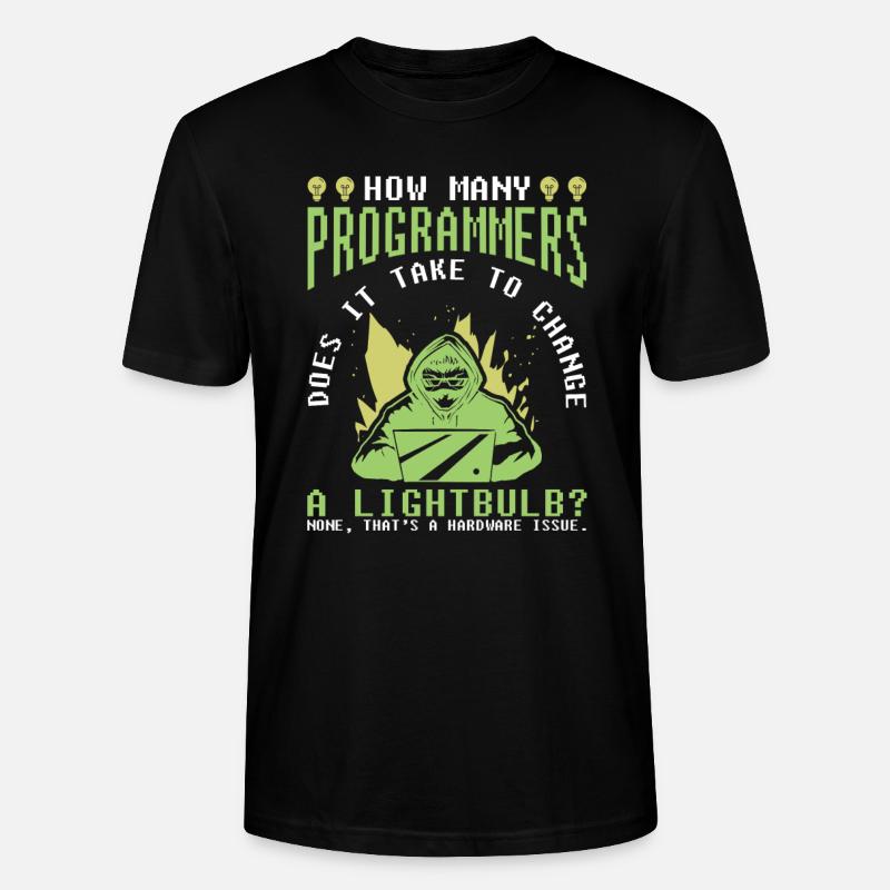Entwickler Coder Programmierer Witzig - Stanley/Stella Unisex Bio-T-Shirt CRAFTER - Schwarz
