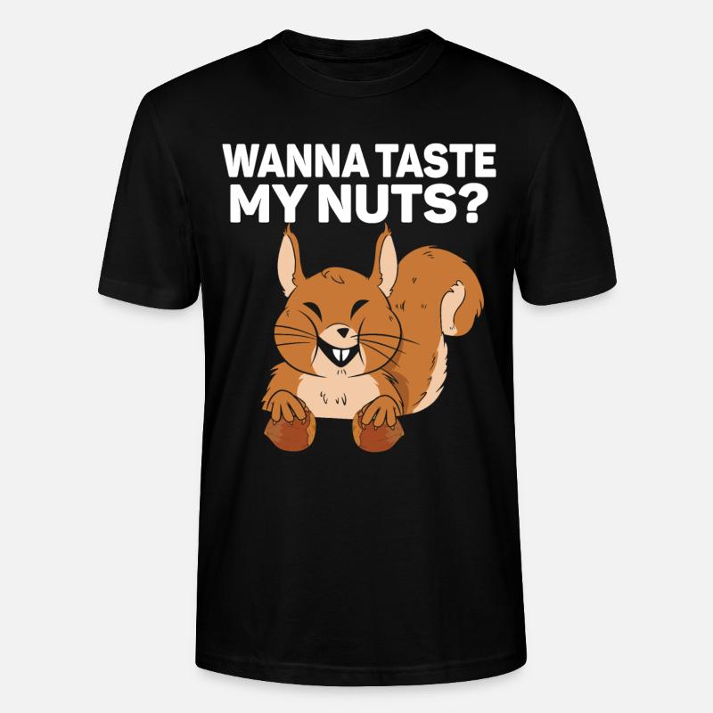 Squirrel Shadow - Stanley/Stella CRAFTER Unisex Organic T-Shirt - black