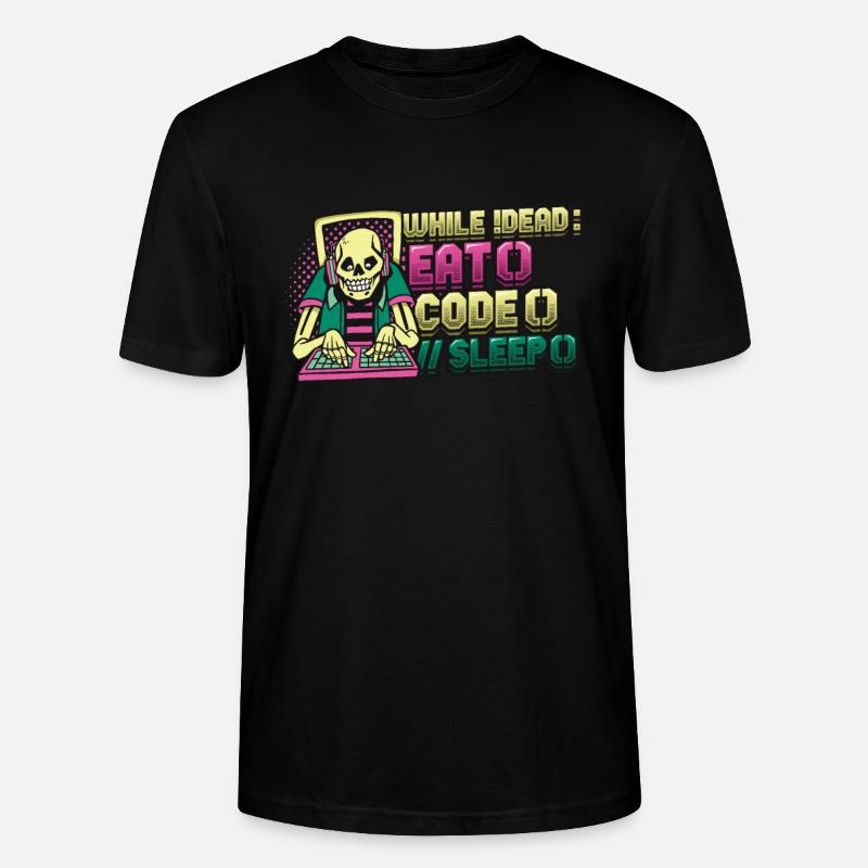 Programmer,Computer Programmer,Joke - Stanley/Stella CRAFTER Unisex Organic T-Shirt - black