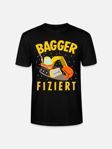 Baggerfahrer Baustelle Bagger - Stanley/Stella Unisex Bio-T-Shirt CRAFTER - Schwarz