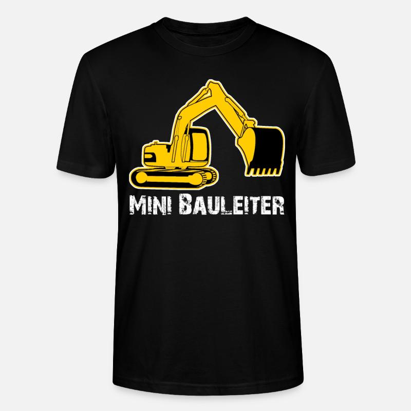 Bagger Bauleiter Baggerfahrer Baustelle - Stanley/Stella Unisex Bio-T-Shirt CRAFTER - Schwarz