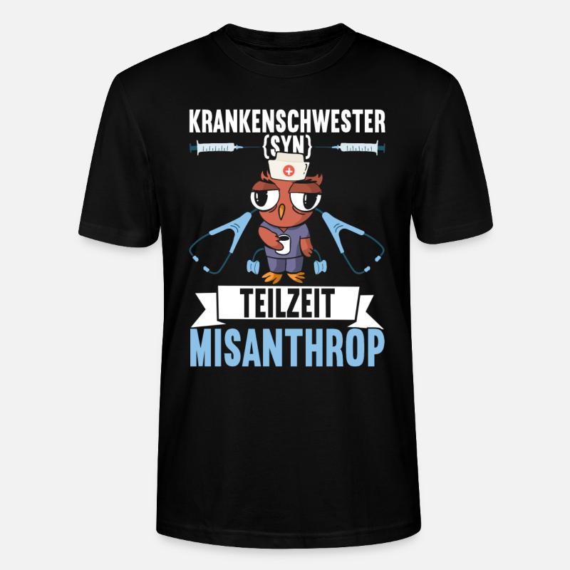 Krankenschwester Krankenpflege - Stanley/Stella Unisex Bio-T-Shirt CRAFTER - Schwarz