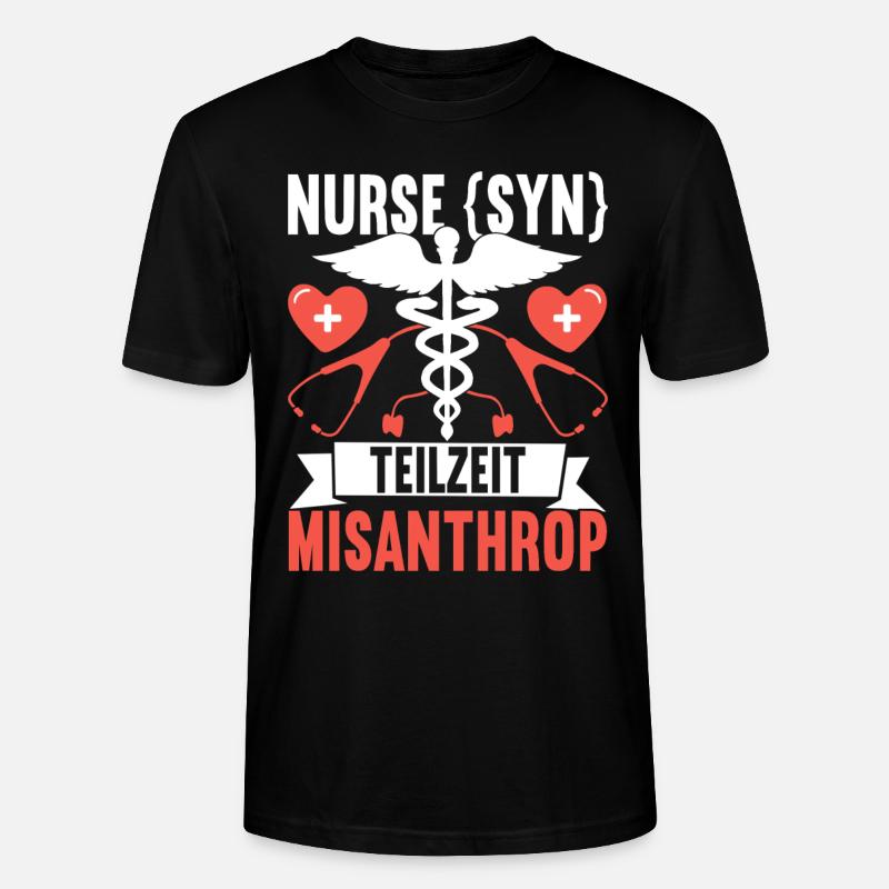 Infirmière infirmière - T-shirt bio CRAFTER Stanley Stella Unisexe - noir