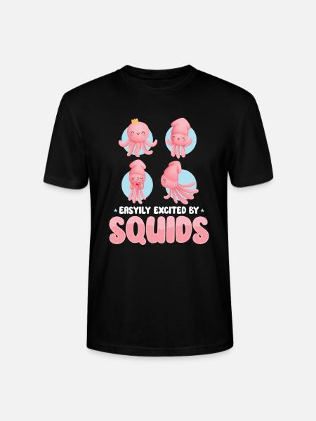 Squid Lovers Octopus Funny - Stanley/Stella CRAFTER Unisex Organic T-Shirt - black