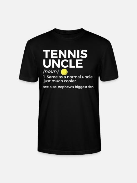 Tennis Geschenk - Stanley/Stella Unisex Bio-T-Shirt CRAFTER - Schwarz