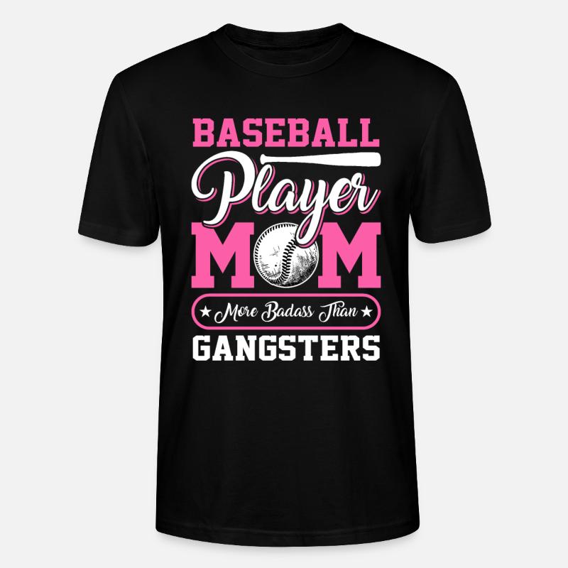 Mère joueuse de baseball - Baseball - T-shirt bio CRAFTER Stanley Stella Unisexe - noir