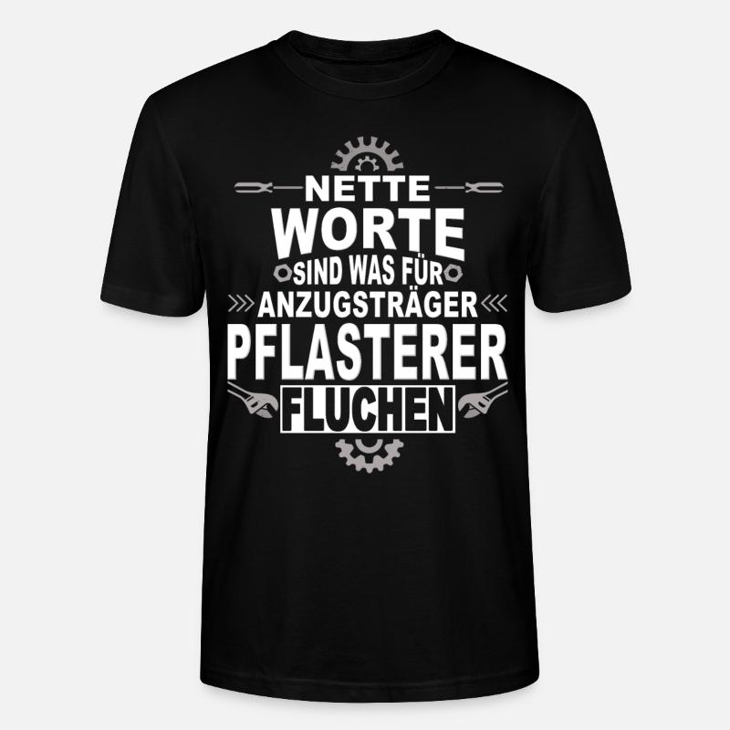 Bauarbeiter Pflasterer - Stanley/Stella Unisex Bio-T-Shirt CRAFTER - Schwarz