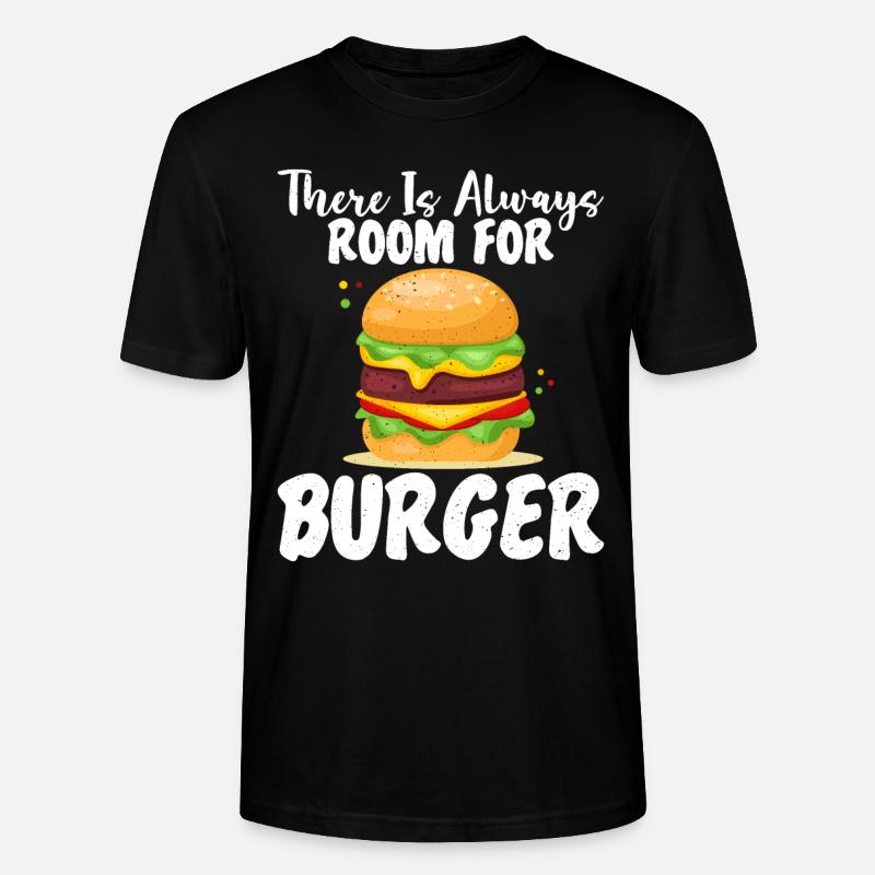 Burger Lover Gift - Stanley/Stella CRAFTER Unisex Organic T-Shirt - black